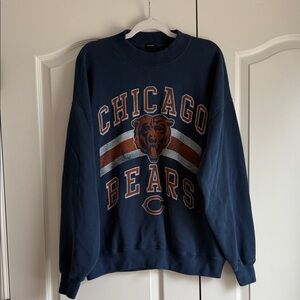 ABERCROMBIE NFL MENS CHICAGO BEARS OVERSIZED CREWNECK M